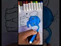 "Meet the baby elephant" #cutebabyelephant #animalcoloring #artwork #funwithcolors #forkids