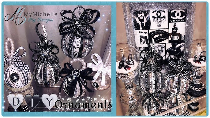 Dollar Tree Chanel Christmas Ornaments! DIY 