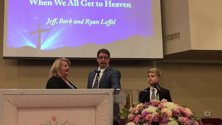 Grandma Leffel Funeral - Jeff, Barb, and Ryan Leffel