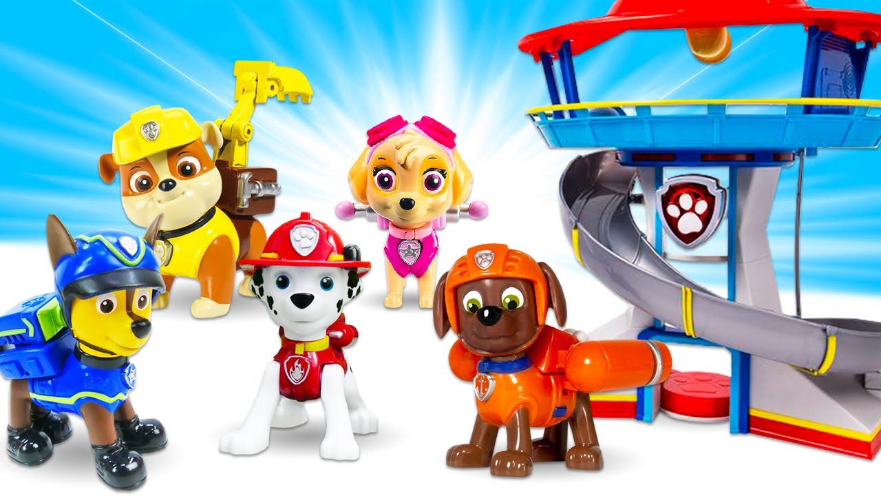 Pat Patrouille 7 Figurines Paw Patrol Jouet Enfant Chien Ryder