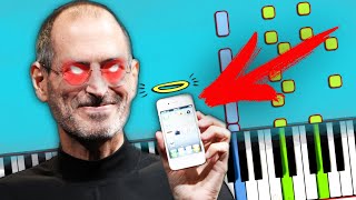 iPhone Marimba Ringtone 1 HOUR THEME Piano Tutorial (Sheet Music + midi) synthesia cover