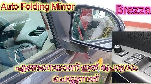 How to enable disable auto Folding mirror in Brezza model
