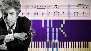 Video thumbnail of "Bob Dylan - Blowin' In The Wind - Piano Tutorial + SHEETS"