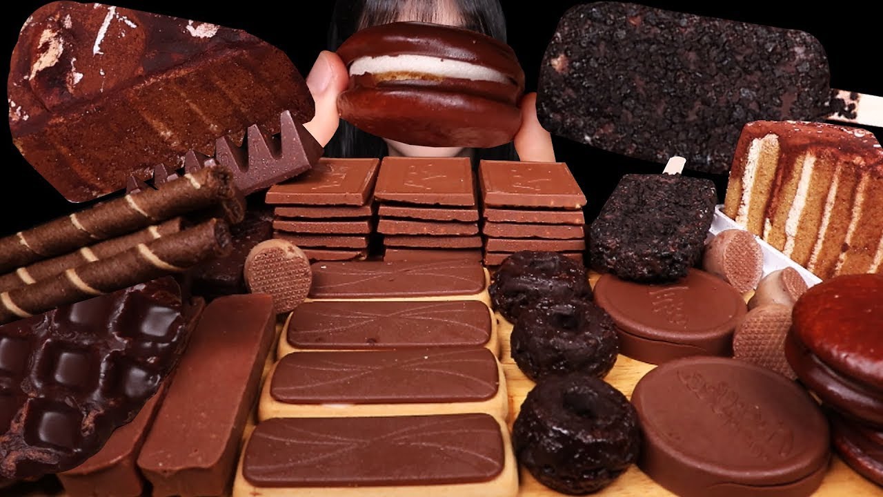 ASMR MUKBANG | CHOCOLATE PARTY! 초코파이 케이크 아이스크림 초코디저트 먹방 CAKE ICE CREAM CHOCO PIE EATING