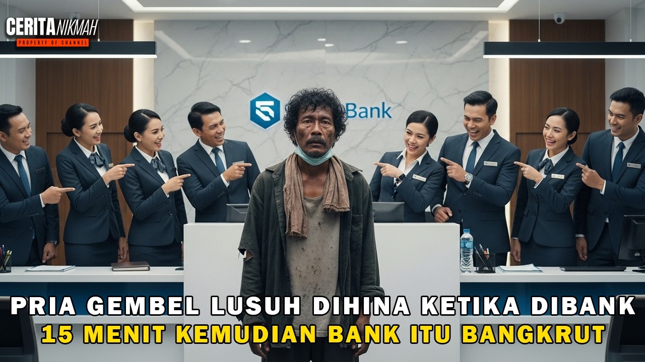 Pria Miskin & Lusuh Ditertawakan di Bank, 15 Menit Kemudian Semua Pegawai Menangis