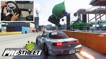 NFS ProStreet Remastered Drifting | Assetto Corsa mods | Thrustmaster steering wheel