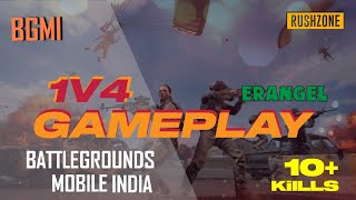 1V4 Clutch Bgmi Erangel Map Zone Enter Time Rushzone