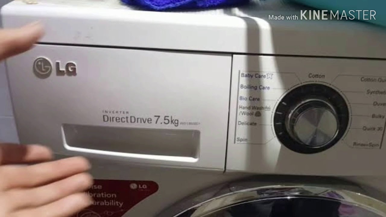 LG Front Load Washing Machine duvet function explain YouTube