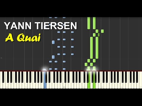 Yann Tiersen - A Quai (Synthesia Tutorial)