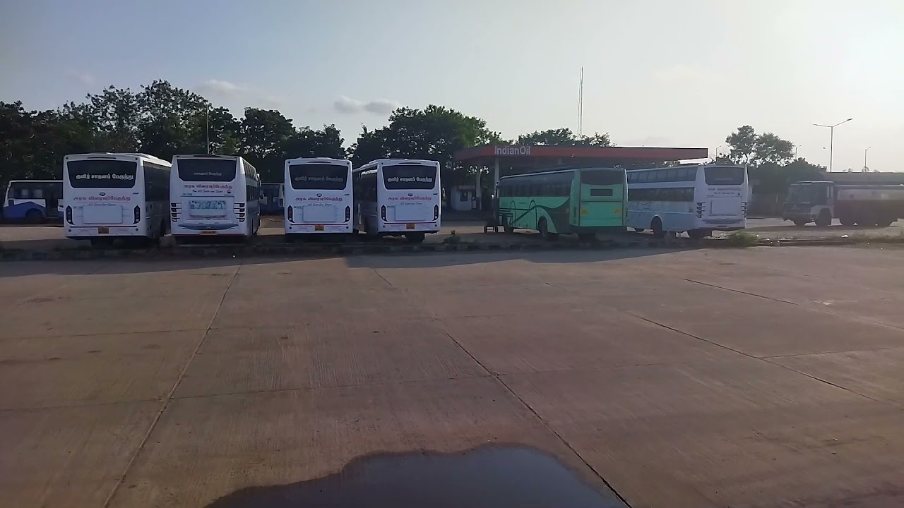 🇮🇳 Chennai CMBT Bus Stand ~ Lockdown ~ Bus Parking Area 
