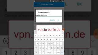 VPN connection at the TU Berlin - Android with Cisco AnyConnect screenshot 3