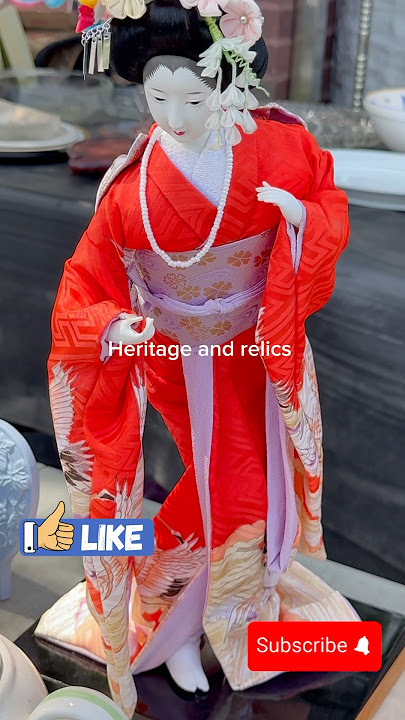 Oriental traditional beautiful Japanese doll #japan #heritage #antique #garagesale