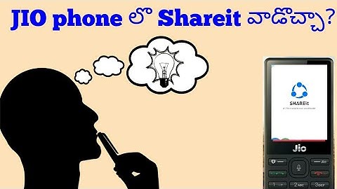 HOW to RECEIVE files in JIO PHONE using SHAREIT