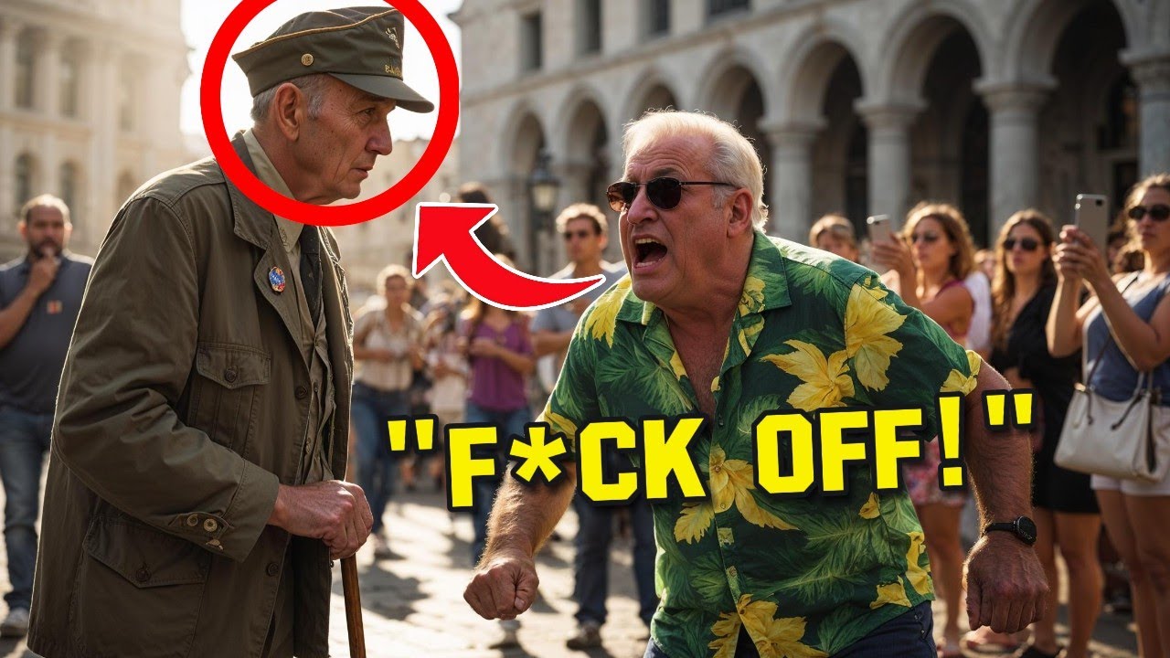 Outline Video Drunk Tourist Yells at a Veteran—He Never Expected What Came Next!
