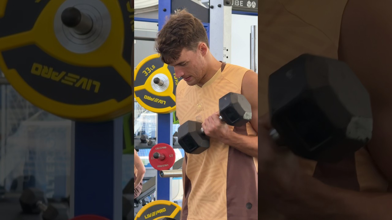 GYM time 🏋️ #RCDE #footballshorts
