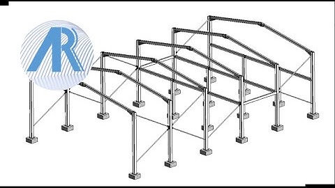 5 Diagonal Bracing and Connections Steel Frame Revit Tutorial