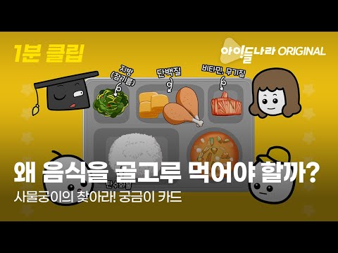 [ORIGINAL 1-minute clip] Why should I eat a balanced diet?