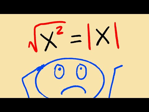 Is sqrt(x^2)=abs(x) true for everything?