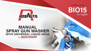 Bio15 - English Automatic Spray Gun Washer With Universal Liquid Uni20 Per Body Shop
