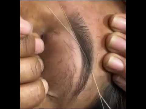 Eyebrow Threading #threading #eyebrowtutorial #eyebrows #shorts