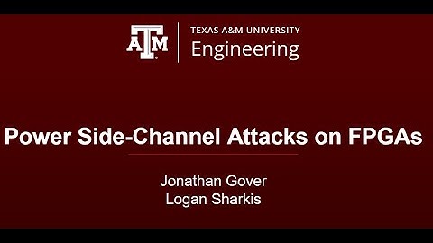 Project 6: Power Side-Channel Attacks on FPGA