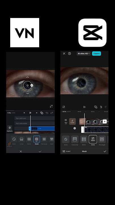 Capcut Vs Vn - Eye Masking