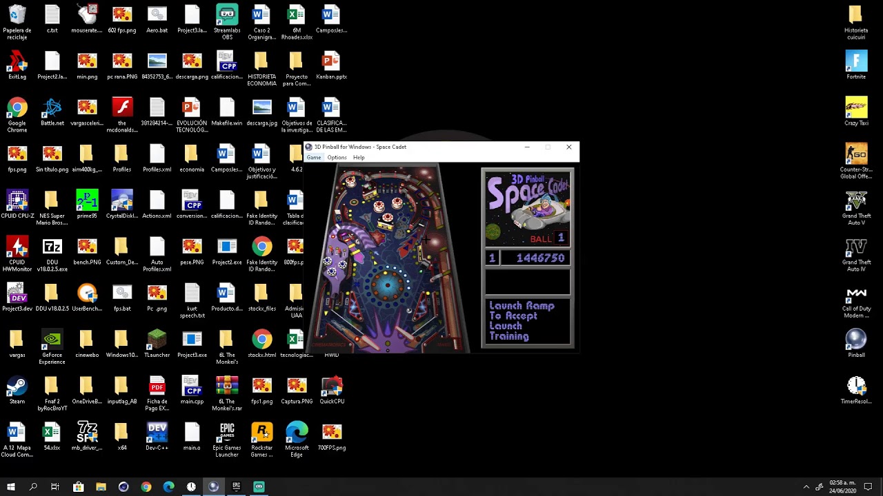 Jugando Pinball 3D Cadete Espacial YouTube