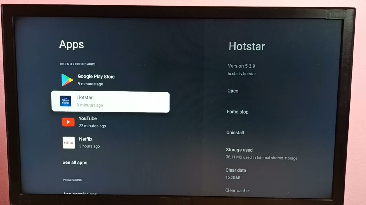 How to Clear Defaults of Disney+ Hotstar Android TV App