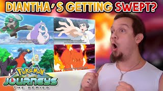 LEON VS DIANTHA! CYNTHIA \& ASH MEET! Pokémon Journeys Episode 122 Preview REACTION!