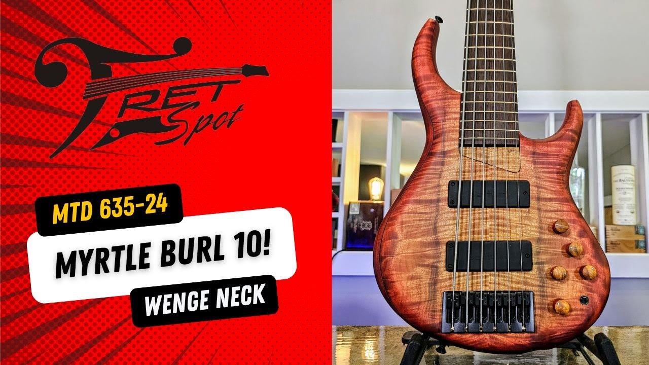 MTD 635: The Myrtle Burl Masterpiece! Tulipwood & Wenge Dream Bass
