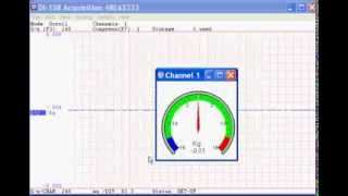 WinDaq Add-on: Angular Gauge Display
