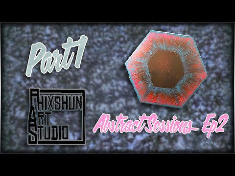 Abstract Sessions Ep 2 - Neon Iris Pt 1 | Phixshun Art Studio | Acrylic Painting
