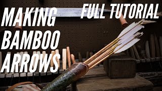How To Make Bamboo Arrows with Antler Nocks
