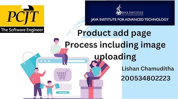Program the product registration process including image uploading | Java Institute | Sri Lanka