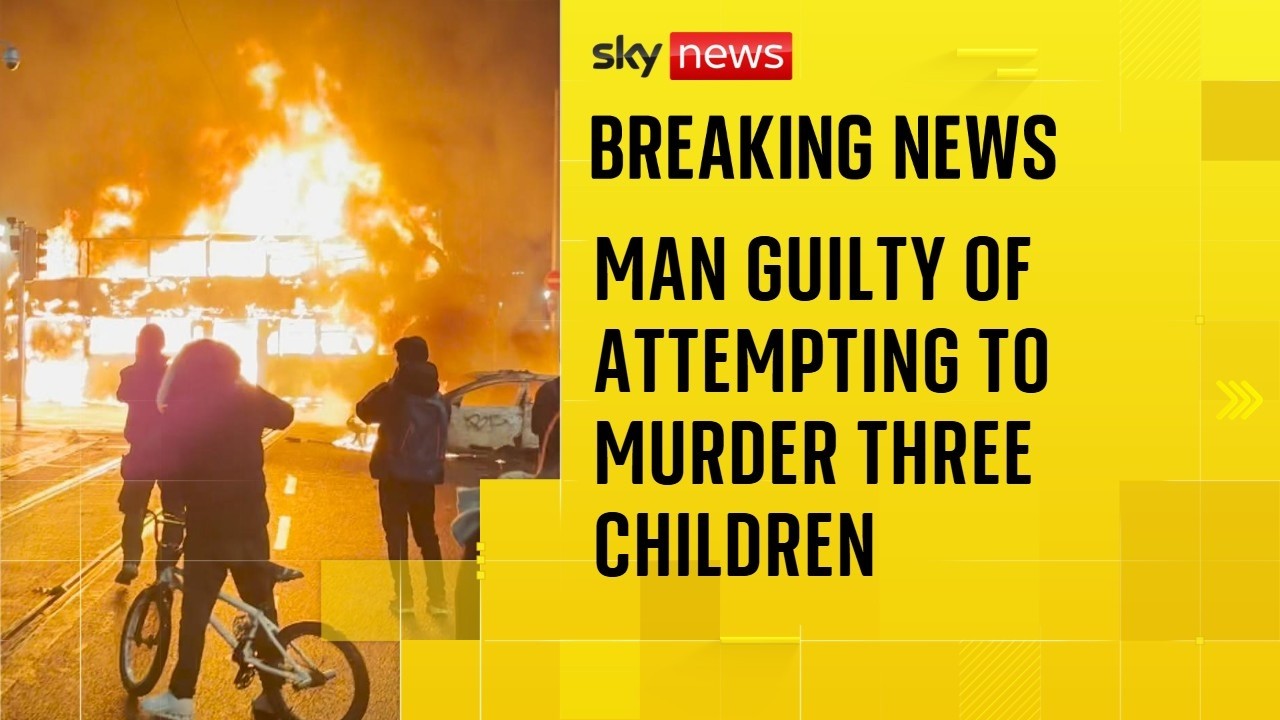 Man guilty of attempting to murder children in stabbings that sparked Dublin riots