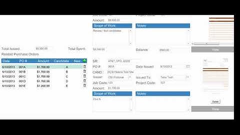 Purchase Order Tracking Demonstration Video