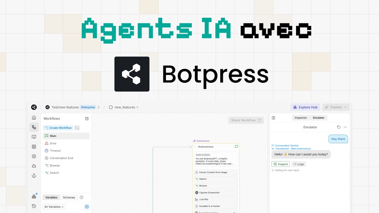 Le guide pour débuter sur Botpress