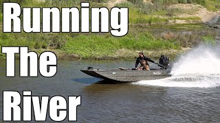 Gator Tail Duck Boat Running The River  Duck Hunting ASMR