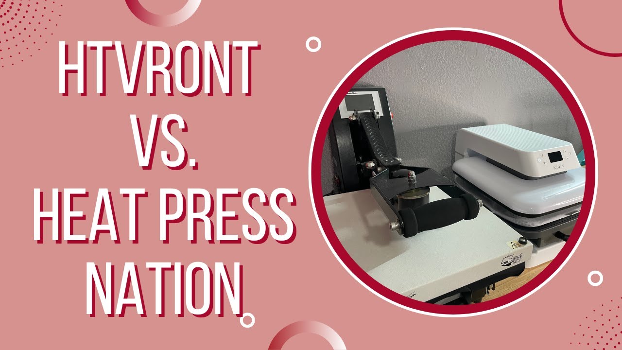 HTVRont vs. Heat Press Nation Heat Press #htvront #heatpress #autopress  #crafter 