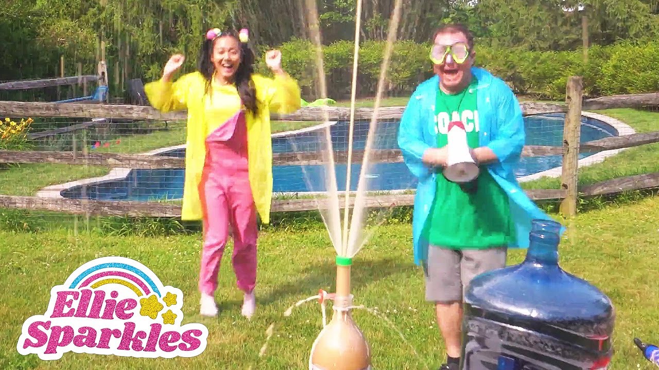 Взрывной челлендж с колой и ментосом! | Ellie Sparkles World - WildBrain | Серии в высоком разреш...