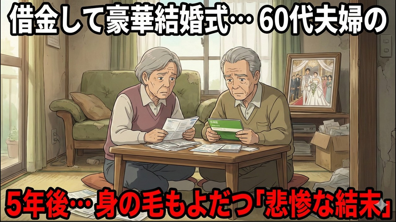 【本末転倒】世間体のために借金して子供の豪華な結婚式。5年後に60代夫婦を襲った、身の毛もよだつ「悲惨な結末」…
