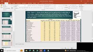 SQL Working Session Task 4: Refer description section to know more about this requirement Profile