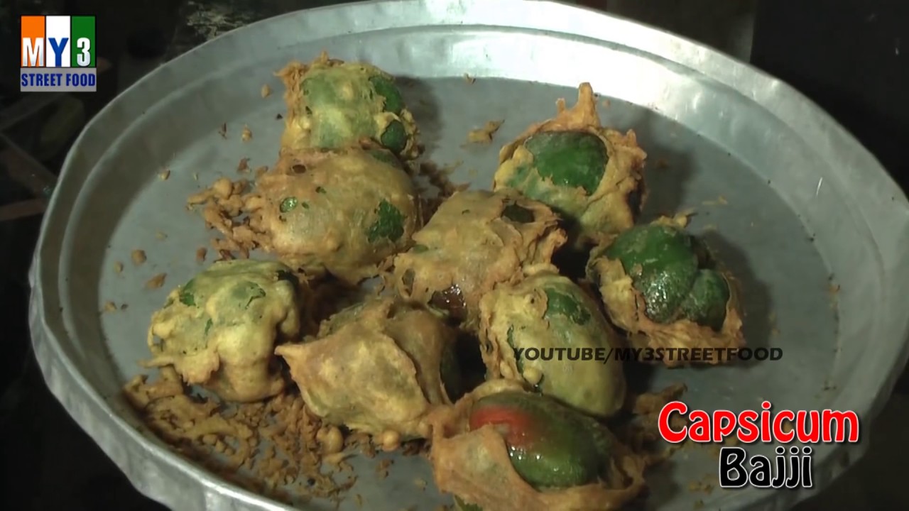 DO YOU KNOW HOW TO MAKE CAPSICUM BAJJI | Bell Pepper Fritters | STREET FOODS street food