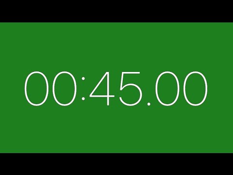 45 second timer Green screen
