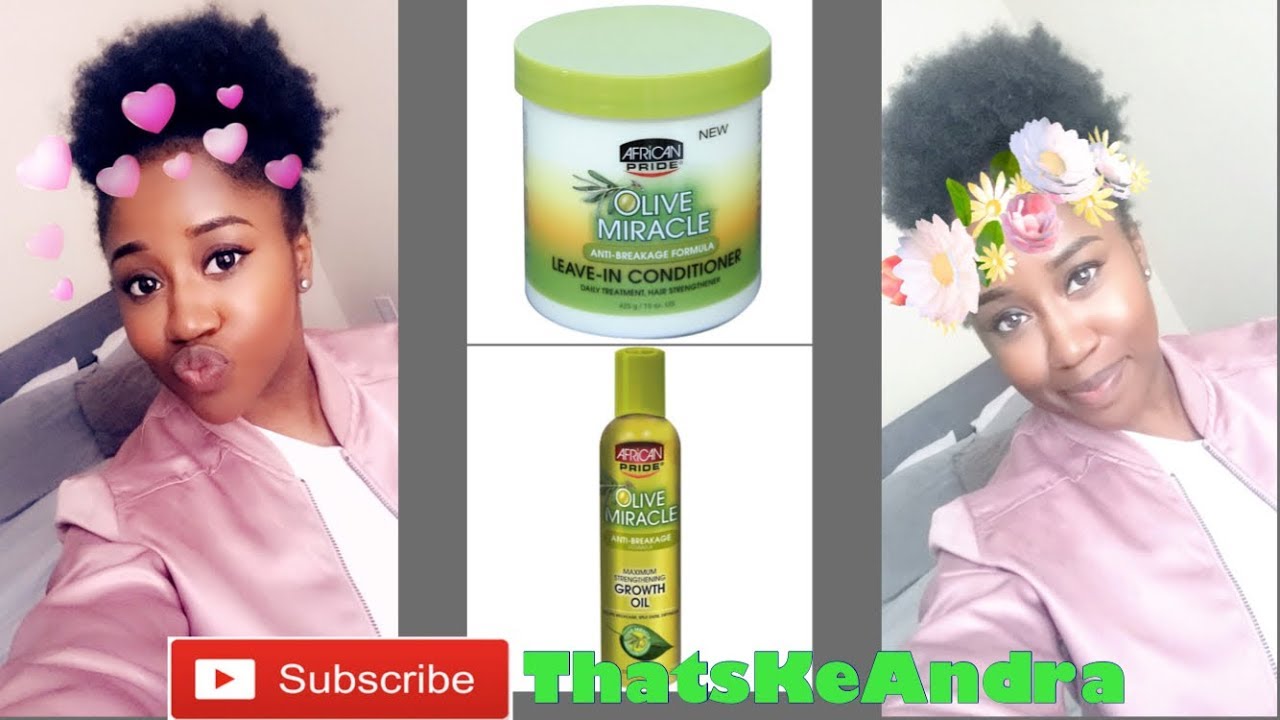 African Pride products on type 4 Natural hair - YouTube