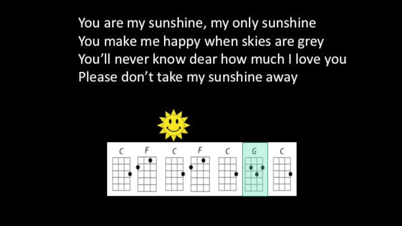 Legepladsudstyr rotation essens You Are My Sunshine Little Chicken Ukulele Play Along - YouTube