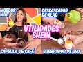 TESTANDO UTILIDADES de COZINHA da SHEIN |  CÁPSULA Reutilizável de CAFÉ, Mini triturador de ALHO....