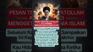 Pesan Terakhir Ayatullah Ali Khamenei shorts short
