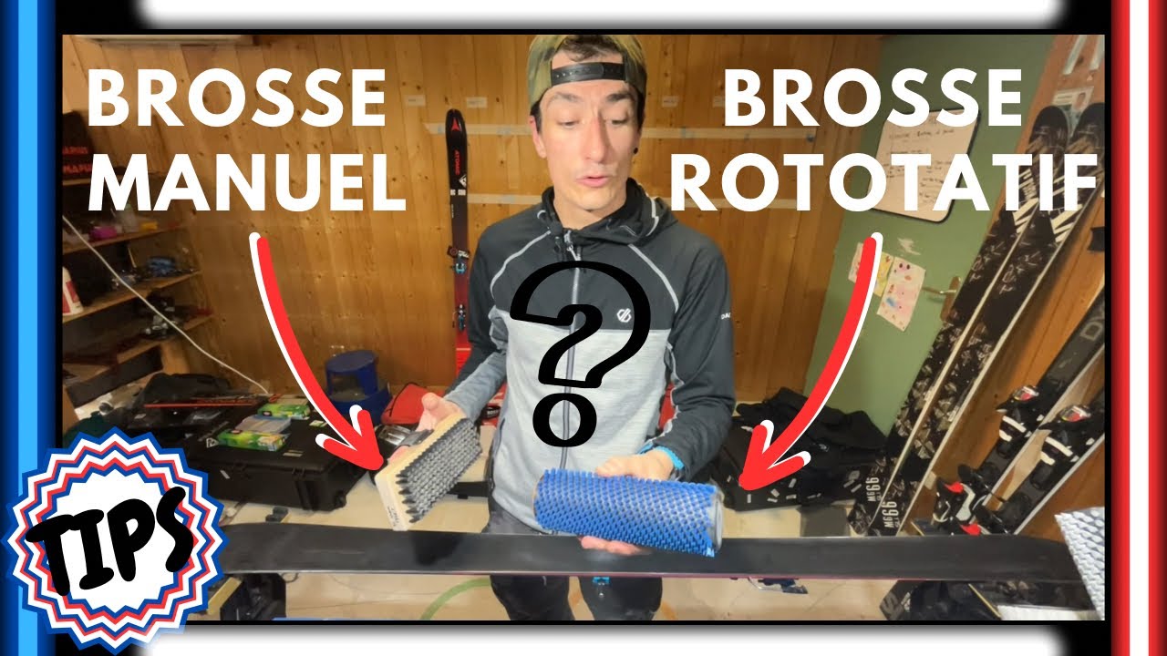 Kit Brosse Rotative Pour Ski Et Snowboard Ronyme - Outil De Fartage Avec Poignée Antidérapante