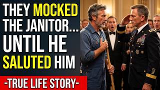 They Mocked Single Dad Janitor at The Gala —Then a 4 Star General Crossed the Room to Salute Him